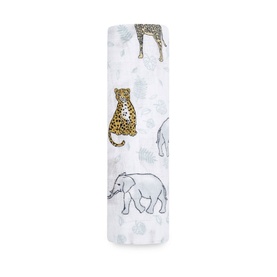 Jungle Cotton Muslin Swaddle