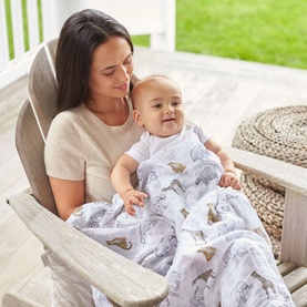 Jungle Cotton Muslin Swaddle