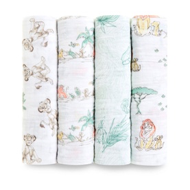 Set of Four Disney's The Lion King Swaddling Cloths