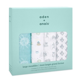 Now & Zen Four Pack Muslin Swaddles