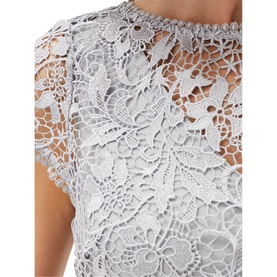 Alisha Double Layer Lace Peplum Dress