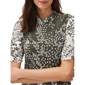 Alva Mixed Print Dress