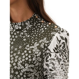 Alva Mixed Print Dress