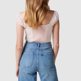 Amanda Linen Babydoll Top