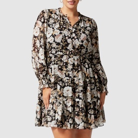 Angela Floral Print Skater Dress
