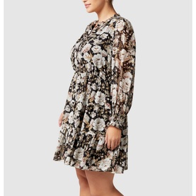 Angela Floral Print Skater Dress