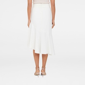 Anna Asymmetric Belted Skirt