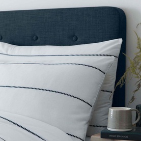 Salcombe Duvet Set White & Navy