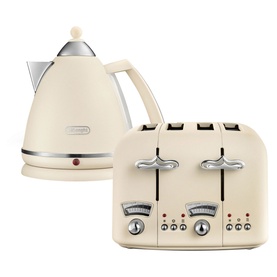Argento Flora Kettle & Toaster Set Beige