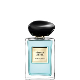 Armani Beauty Vetiver d'Hiver Eau de Toilette 100ml in pale blue glass bottle with black oval cap and gold label
