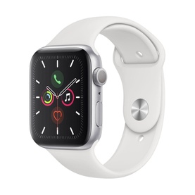 Watch Series 5 44mm Silver Aluminium/White Sport Band