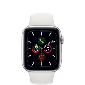 Watch Series 5 44mm Silver Aluminium/White Sport Band