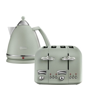 Argento Flora Kettle & Toaster Set Green