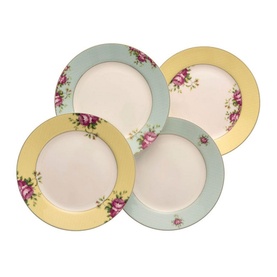 Archive Rose Plates (Set of 4)
