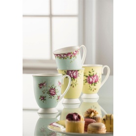 Archive Rose 4 Mugs Set
