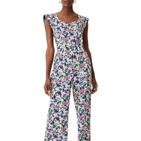 Arya Floral Frill Jumpsuit