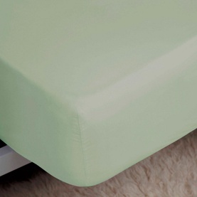 200 Thread Count Egyptian Fitted Sheet Lite Green