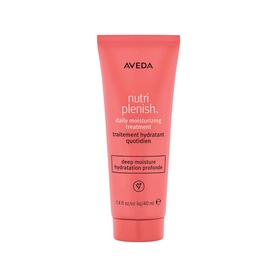 AVEDA Nutriplenish Daily Moisturizing Treatment 40ml tube in coral pink packaging, deep moisture hair treatment formula