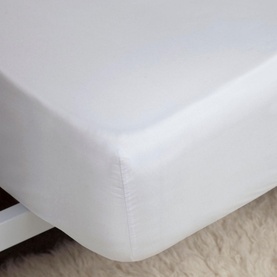 Egyptian Cotton 400 Sheet Fitted 15" White