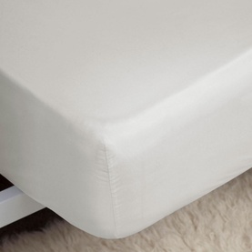 Egyptian Cotton 400 Thread Count Sheet Fitted 18" Ivory