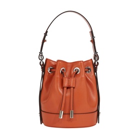 Tina Small Leather Bucket Bag