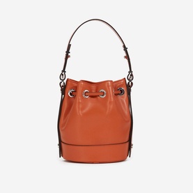 Tina Small Leather Bucket Bag