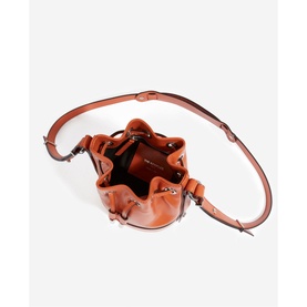 Tina Small Leather Bucket Bag