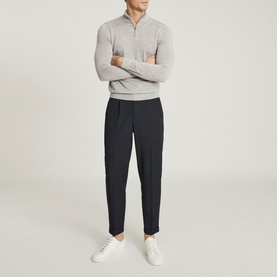 Blackhall Merino Wool Zip Neck Sweater