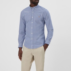 Gingham Slim Fit Oxford Shirt
