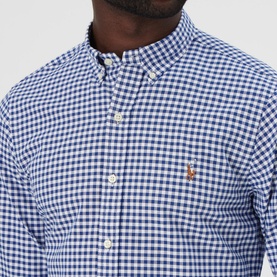 Gingham Slim Fit Oxford Shirt