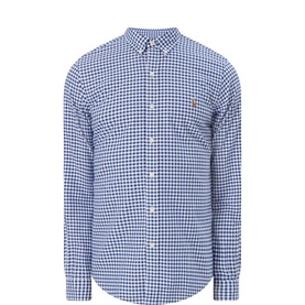 Gingham Slim Fit Oxford Shirt
