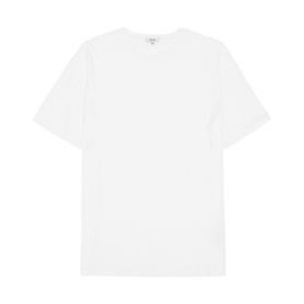 Reiss Bless Regular Fit T-Shirt in white, round neckline, short sleeves, straight hemline, 100% cotton