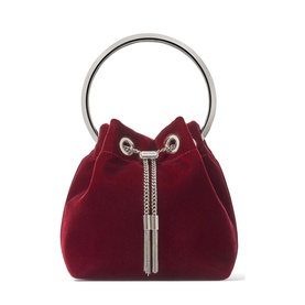 Bon Bon Velvet Mini Bucket Bag