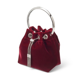 Bon Bon Velvet Mini Bucket Bag
