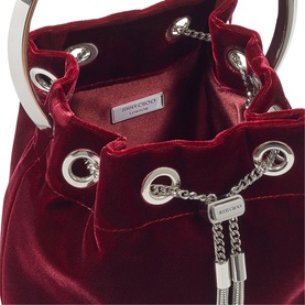Bon Bon Velvet Mini Bucket Bag