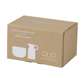 Olio Black Sugar Bowl and Creamer Jug