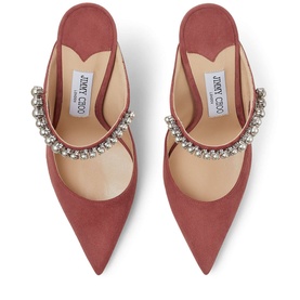 Bing 100 Pearl & Crystal Embellished Suede Mules