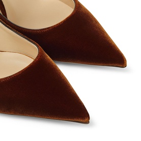 Bing 65 Velvet Crystal Strap Mules