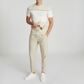 Colour Block Crew Neck T-Shirt