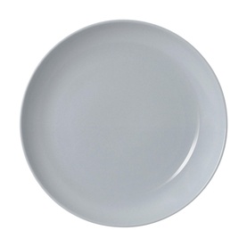 Royal Doulton Olio Celadon Blue Side Plate 22cm, plain round ceramic plate with a subtle blue-grey glaze and coupe shape
