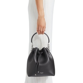 Bon Bon Calf Leather Bucket Bag