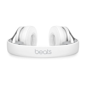 Beats EP On-Ear Headphones in white, showing padded ear cushions and headband with Beats branding, rear view