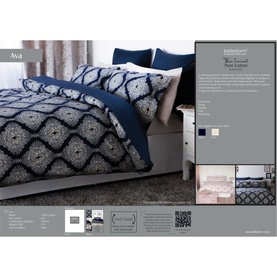 Ava Duvet Set Navy