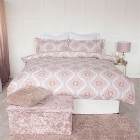 Belledorm Ava Duvet Set Blush