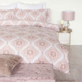 Belledorm Ava Duvet Set Blush