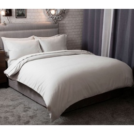 Brushed Cotton Flat Sheet Grey