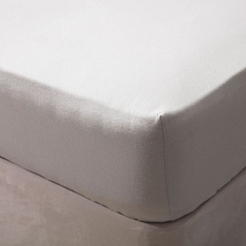 Brushed Cotton Fitted Sheet Grey
