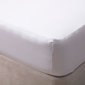 Brushed Cotton Fitted Sheet White
