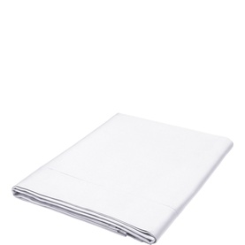 600 Thread Count Egyptian Cotton Flat Sheet White
