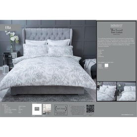 Ella Duvet Set Grey